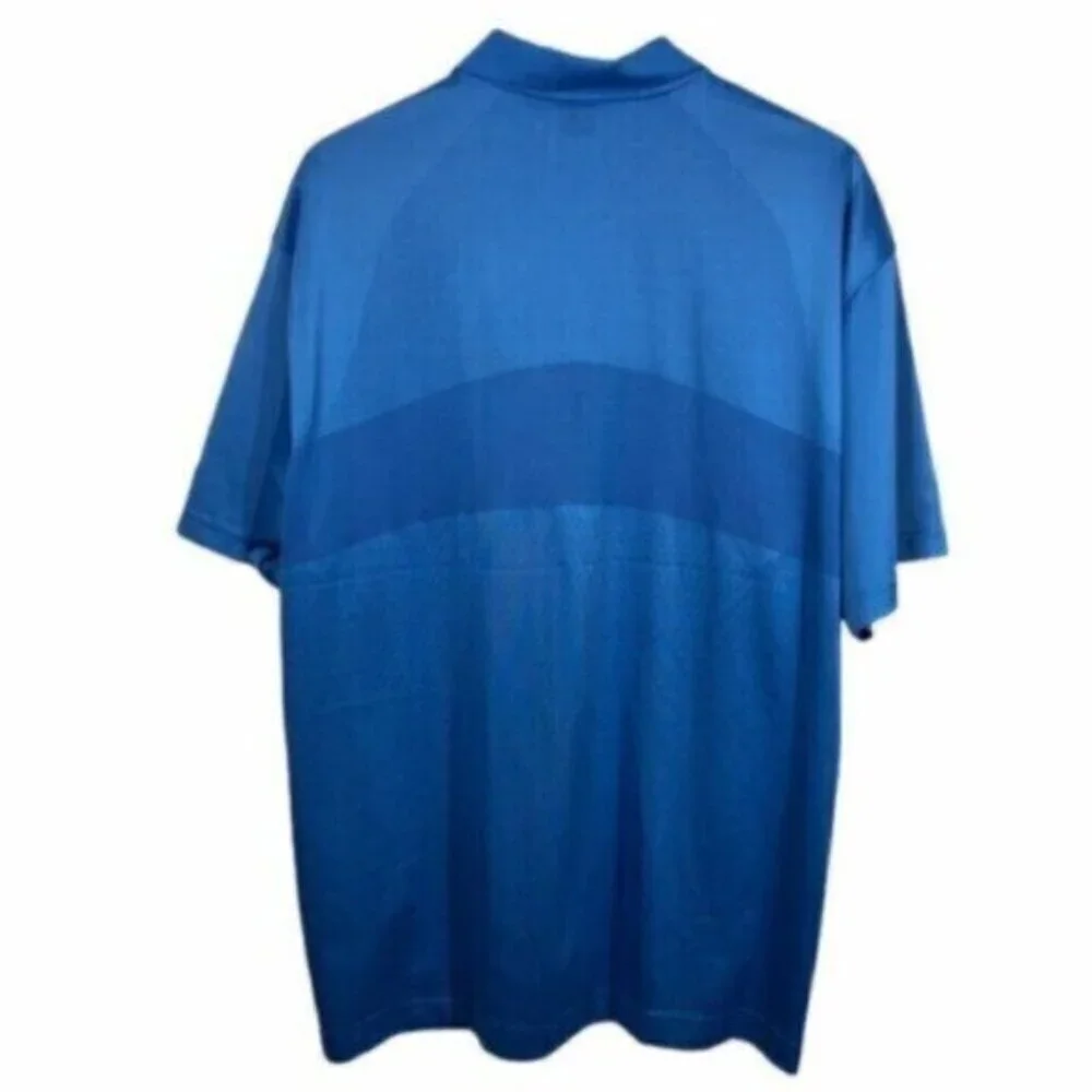 Nike | Dri-Fit Blue Two Button Placket Golf Shirt Size XL